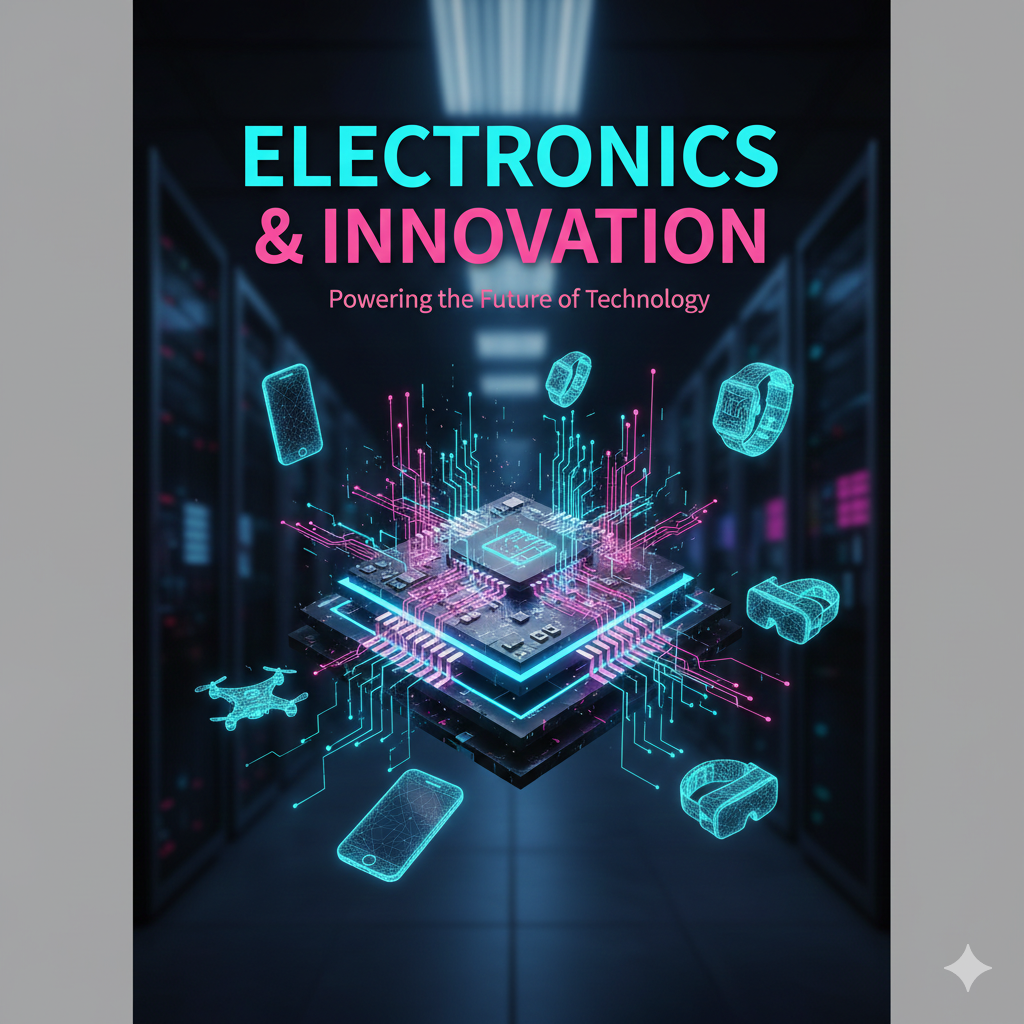 Modern electronic devices including smartphones, laptops, and smart home gadgets.