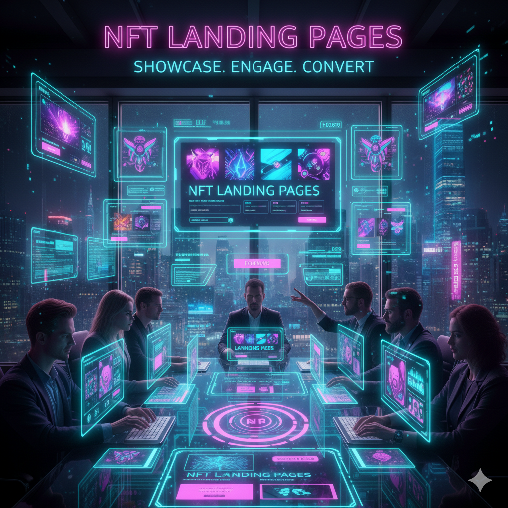 NFT landing page design