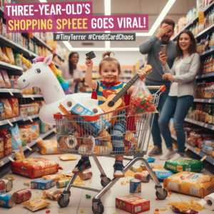 Three-year-old’s shopping goes viral online