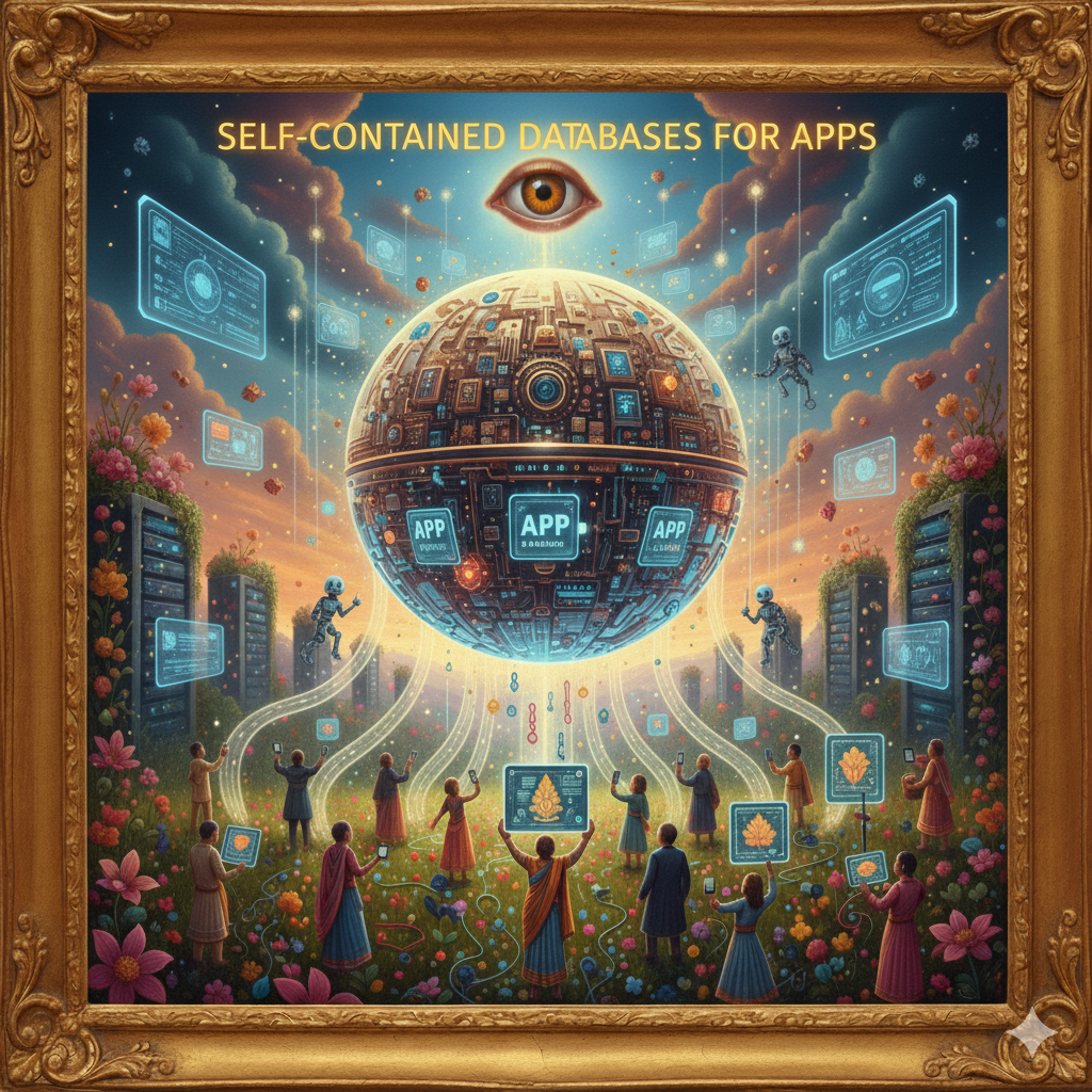 Self-contained database solutions for applications