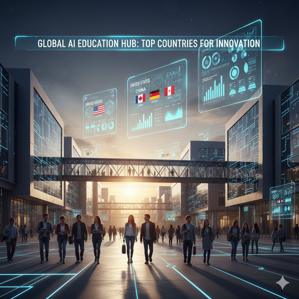 Best countries to study AI