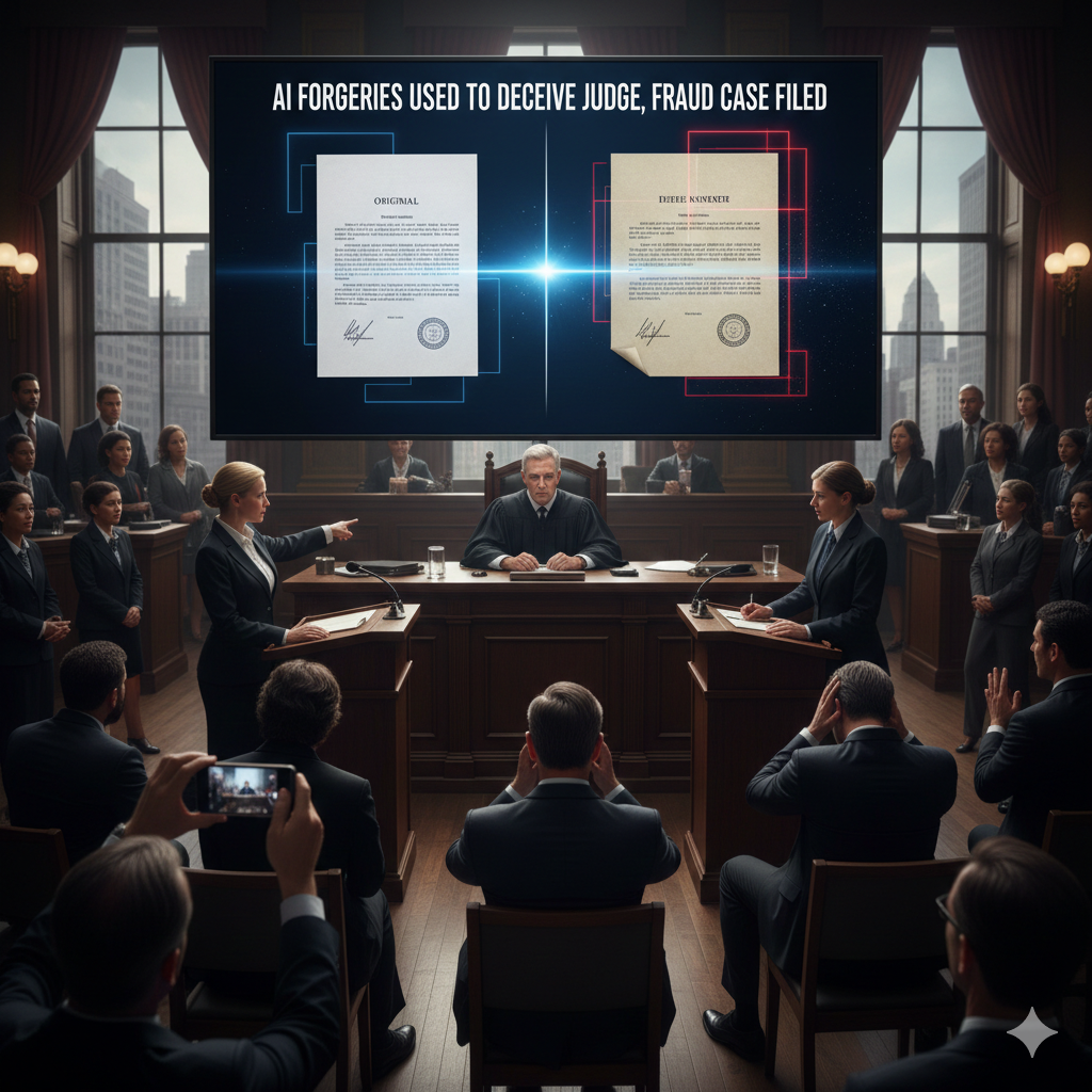 AI forgeries used in fraud case