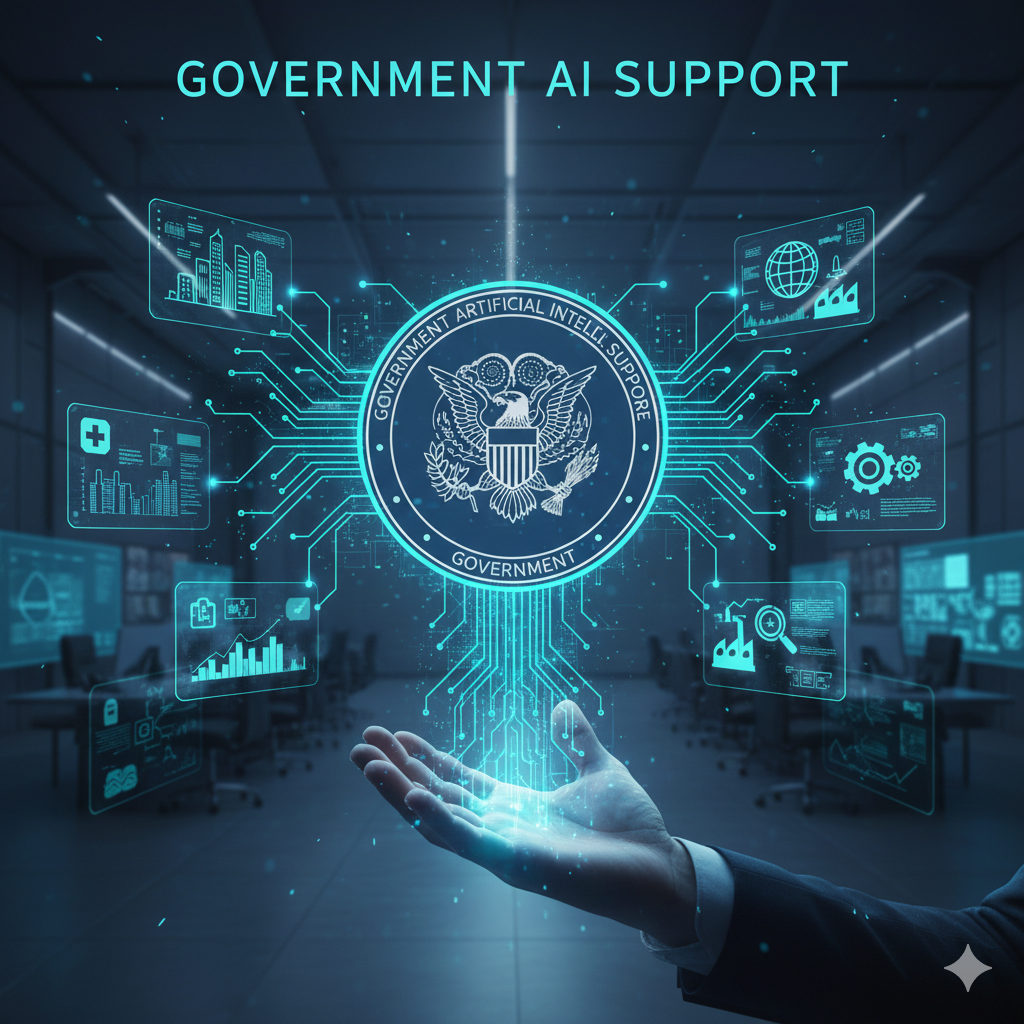 Government artificial intelligence support enabling responsible AI development