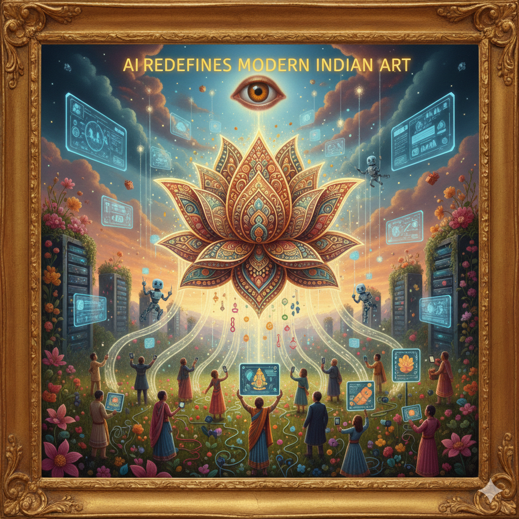 AI transforming modern Indian art