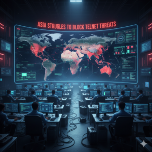 Asia telnet cybersecurity threats