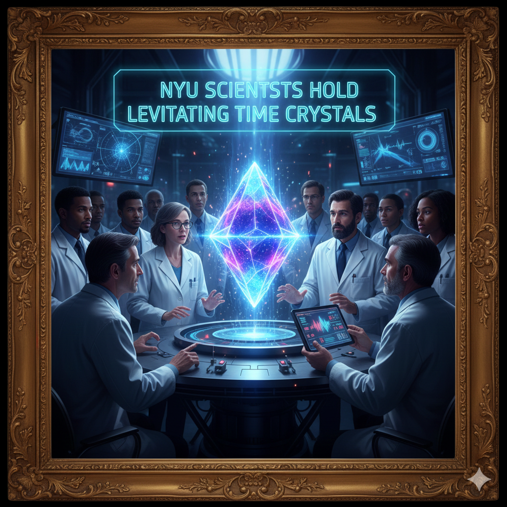 NYU scientists hold levitating time crystals