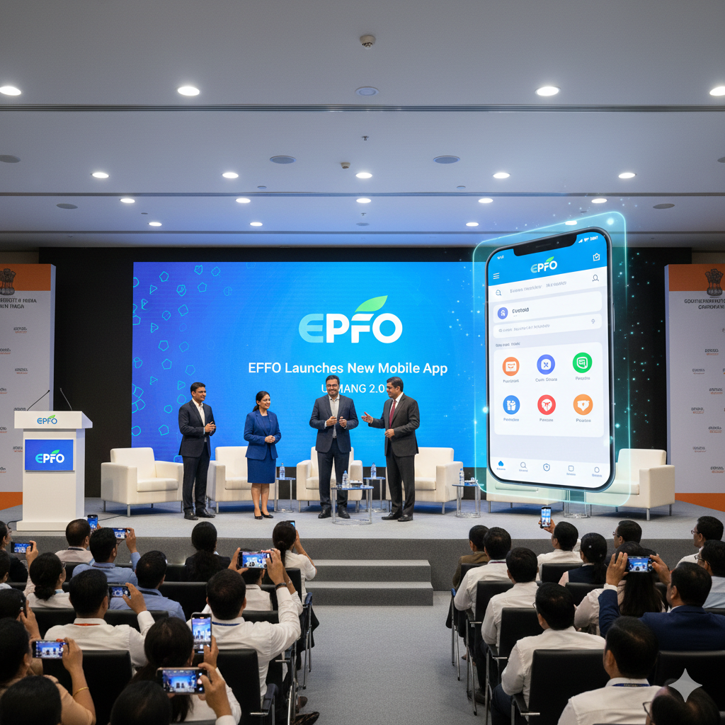 EPFO mobile app interface