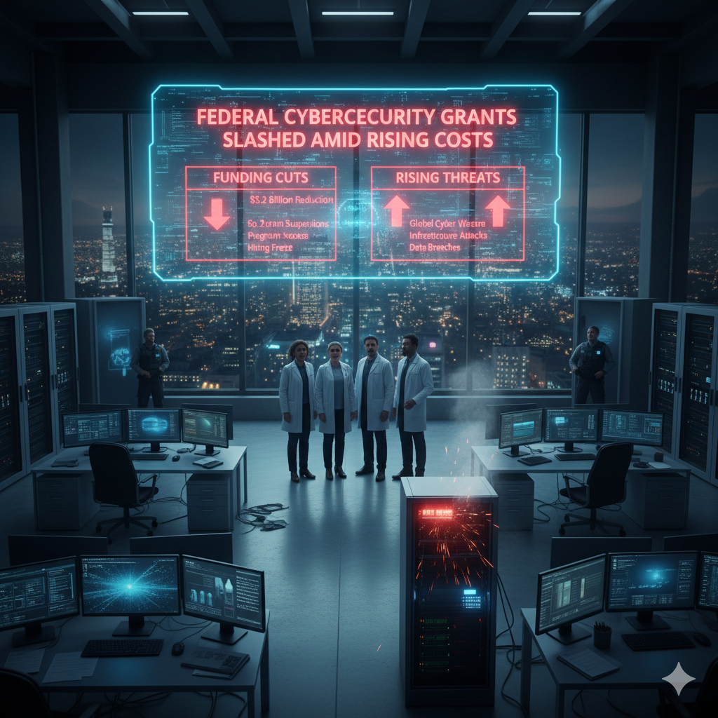 Federal cybersecurity funding reduction
