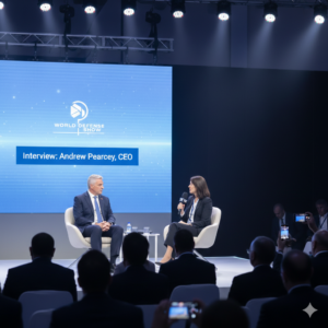 Andrew Pearcey World Defense Show interview