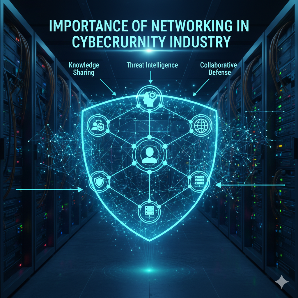 Cybersecurity professionals networking